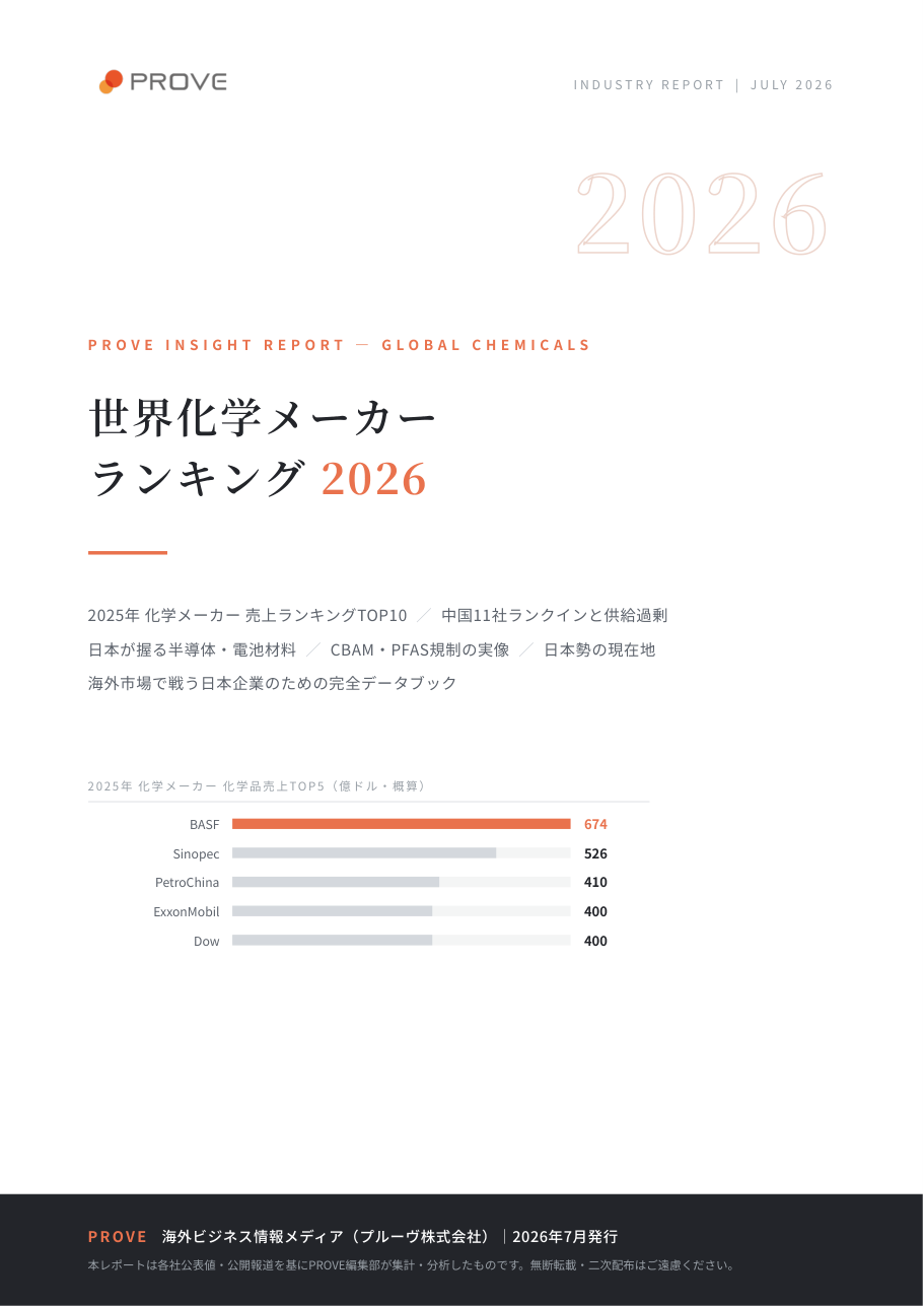 世界化学メーカーランキング2026 完全版 表紙