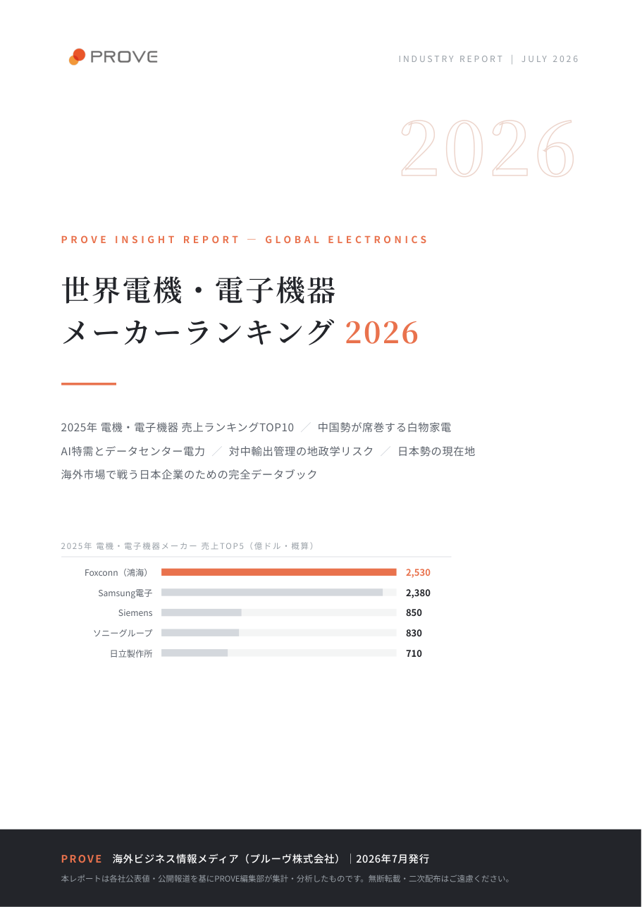世界電機・電子機器メーカーランキング2026 完全版 表紙