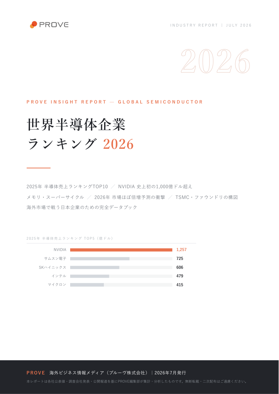 世界半導体企業ランキング2026 完全版 表紙